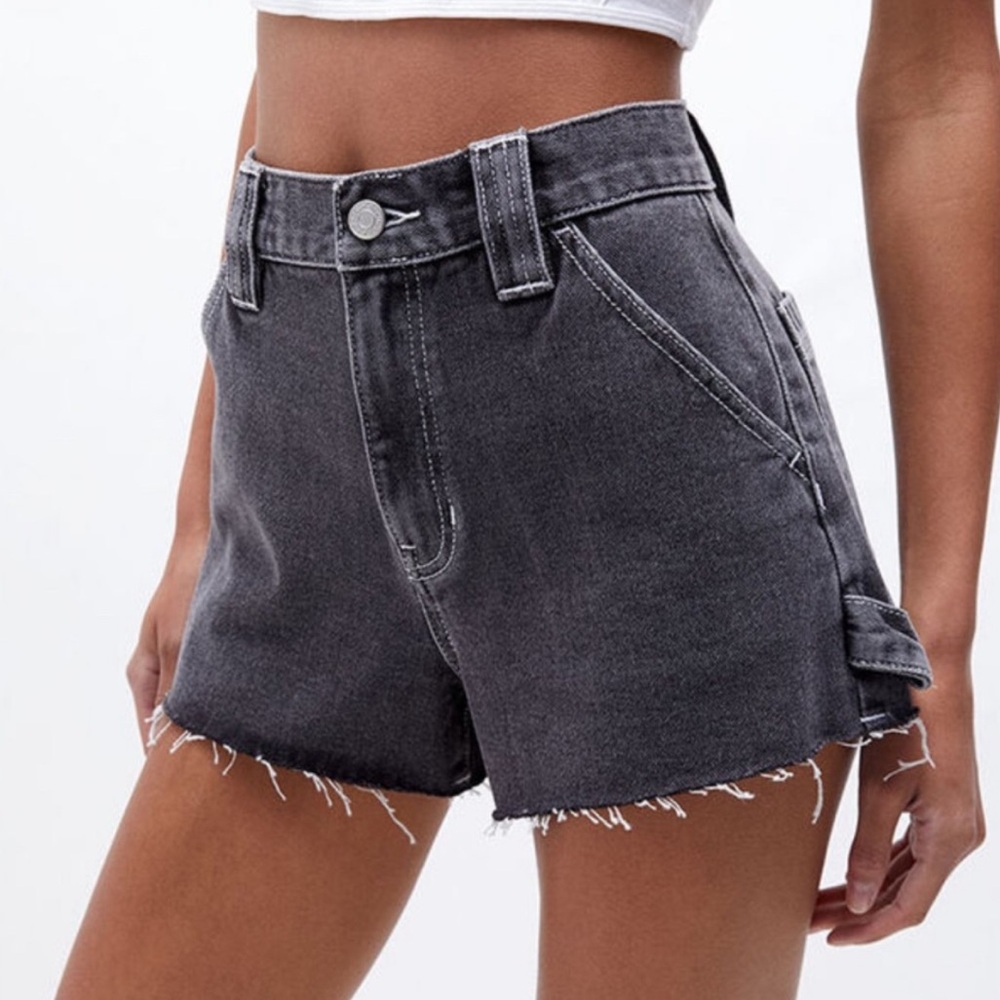 Pacsun Carpenter Black High Rise Shorts
